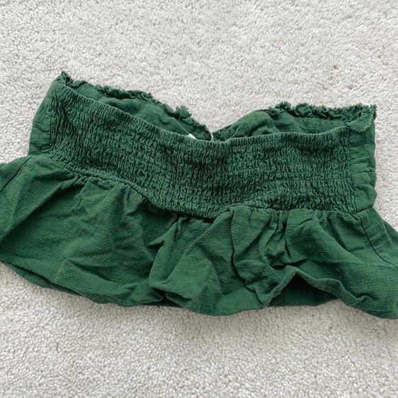 Green Bandeau Crop Top - Picture 5 of 6
